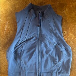 lululemon athletica Slate Blue Zip-Front Tank Top